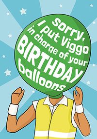 Tap to view In Charge of Balloons Birthday Card