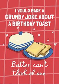 Tap to view Crumby Joke Birthday Card