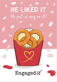 Tap to view He Put a Ring On It Engagement Card
