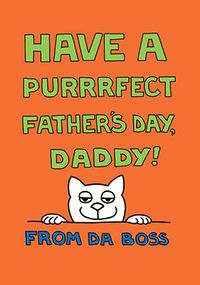 Tap to view Purrfect Da Boss Father's Day Card