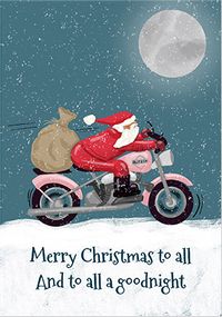 Tap to view Santa Motorbike Christmas Card