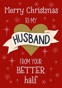 Tap to view Husband from Your Better Half Christmas Card