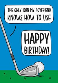 Tap to view Boyfriend Golf Birthday Card