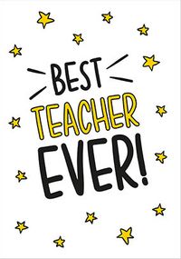 Tap to view Best Teacher Ever Stars Card
