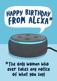 Tap to view From Alexa Funny Birthday Card