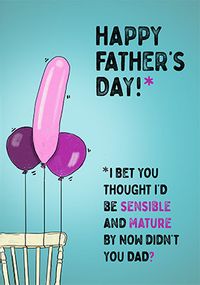 Tap to view Sensible and Mature Father's Day Card