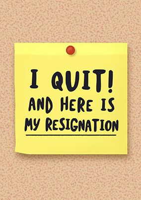 The Great Resignation Cards - Funny Resignation Cards 