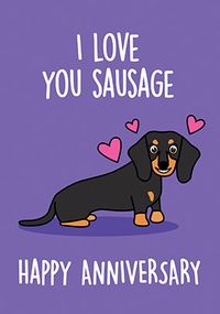 Tap to view Sausage Dog Anniversary Card