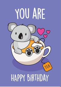 Tap to view Koala-tea Cute Birthday Card