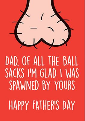 Of All the Ball Sacks Father's Day Card | Funky Pigeon