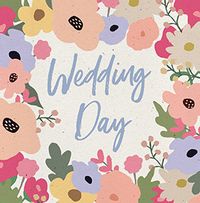 Tap to view Wedding Day Floral Border Card