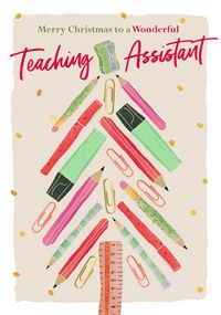 Tap to view Teaching Assistant Christmas Stationery Card