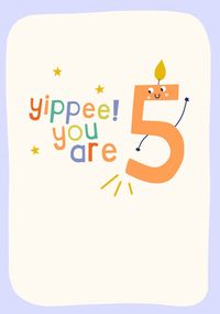 Tap to view You are 5 Candle Birthday Card