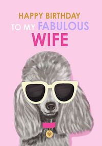 Tap to view Wife Dog Birthday Card