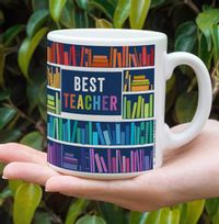 Tap to view Best Teacher Book Case Thank You Teacher Mug