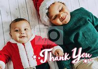 Tap to view Thank You Photo Landscape Christmas Postcard