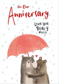 Tap to view Love You Beary Much Anniversary Card