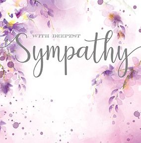 With Deepest Sympathy Flower Card | Funky Pigeon