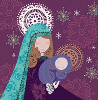Tap to view Mary & Jesus Contemporary Christmas Card