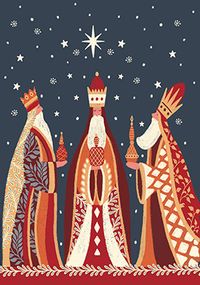 Tap to view Tall Kings Contemporary Christmas Card