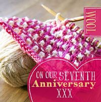 Tap to view Wedding Anniversary Card - Wool 7
