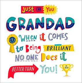 Download Just for you Grandad Birthday Card | Funky Pigeon