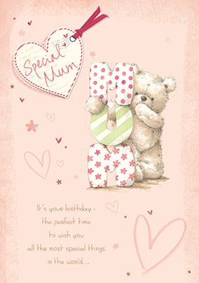 Special Mum Birthday Card - Tedward bear | Funky Pigeon