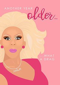Tap to view What A Drag Birthday Card