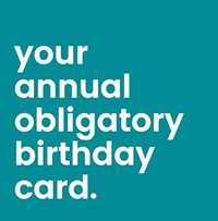 Tap to view Annual Obligatory Urban Love Birthday Card