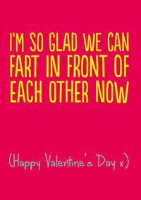 Tap to view Fart in Front of Each Other Valentine's Card