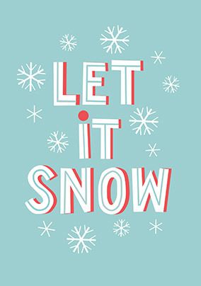 Let It Snow Card | Funky Pigeon