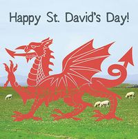 Tap to view St David's Day Dragon Card