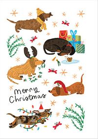 Tap to view Sausage Dogs Christmas Card