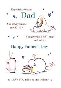 Tap to view Especially for Dad you always Make me Smile Father's Day Card