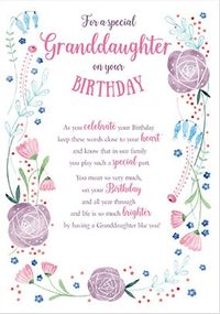 Tap to view Special Granddaughter Birthday Card1