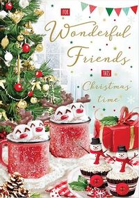 Tap to view Wonderful Friends Traditional Christmas Card