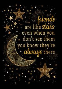 Tap to view Friends are like Stars Card
