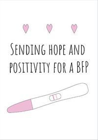 Tap to view Hope and Positivity for a BFP Card