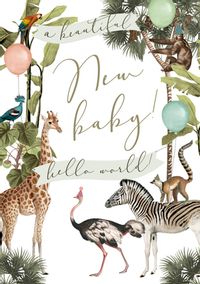 Tap to view Wild Animals New Baby Card