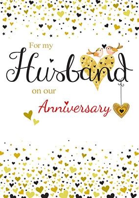 For My Husband Anniversary Card | Funky Pigeon