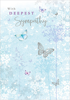 Deepest Sympathy Butterflies Card | Funky Pigeon