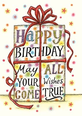 May All Your Wishes Come True Birthday Card | Funky Pigeon