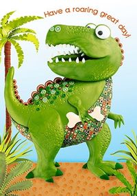 Tap to view Roaring Great Day Dinosaur Birthday Card