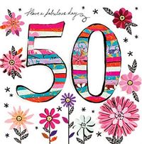 Tap to view 50th Birthday Card - Artisan