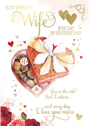 valentine card wife