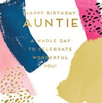 Tap to view Auntie - Wonderful You Birthday Card