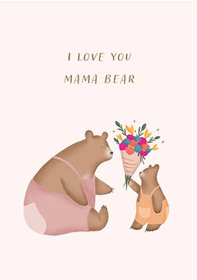 Mama Bear and Cubs Mural - Murals Your Way