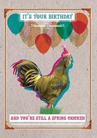 Tap to view Spring Chicken Birthday Card