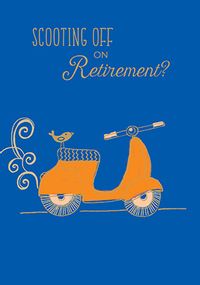 Tap to view Scooting off Retirement Congratulations Card