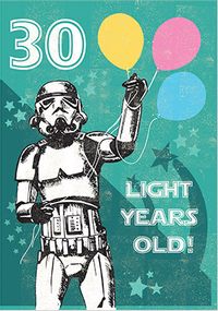 Tap to view 30 Light Years Birthday Card